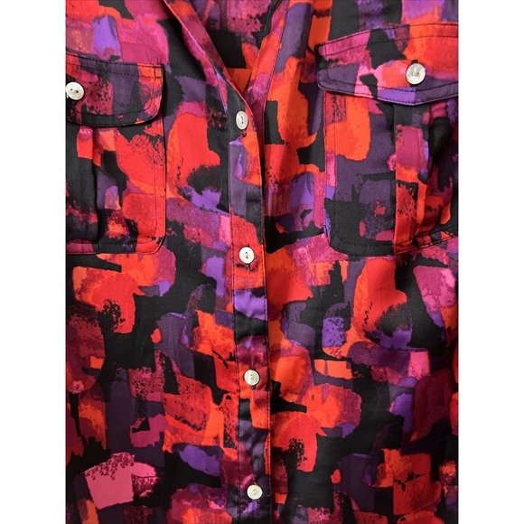 Ruby Rd Multicolor Button Up Top Women's Size 18W - Picture 2 of 5